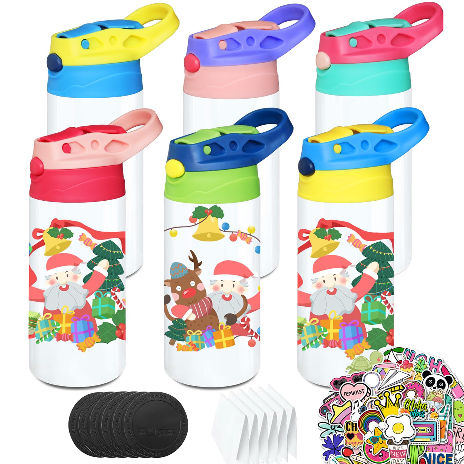 Kids Sublimation Tumblers, 12oz Sublimation Sippy Cup Blank