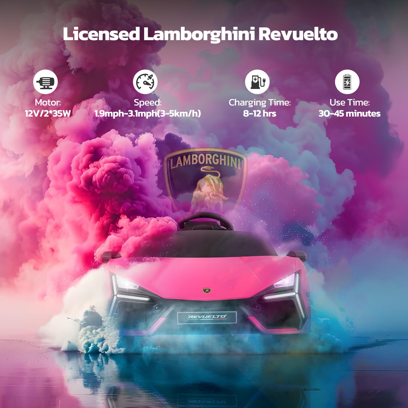 Licensed Lamborghini Ride-On Car with Remote Control