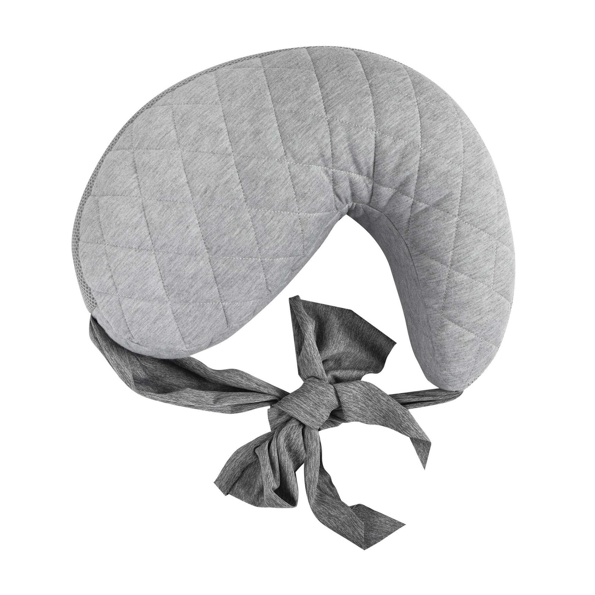 Anywhere Travel Nursing Pillow, Soft Gray, Plus Sized to Petite