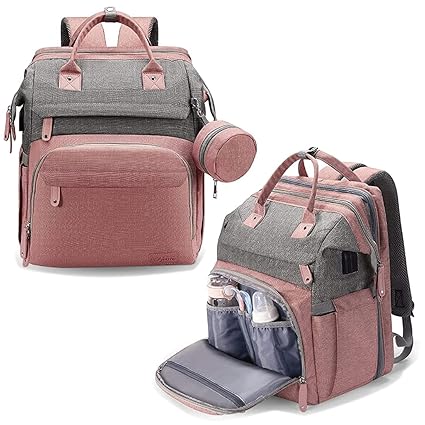 Diaper Bag Backpack – Large Capacity Baby Diaper Bag with Changing