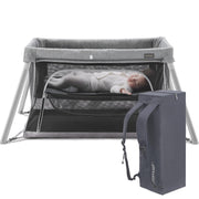 Travel Crib for Toddler, Foldable Crib for Baby, Lightweight Playpen Collapsible Playard