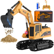 Toy Engineering Digger Truck, Remote Control Rechargable Hydraulic Car