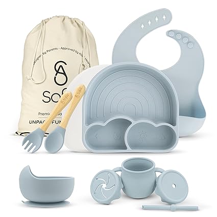 All In One Silicone Feeding Set - Safe for 6-12 Months