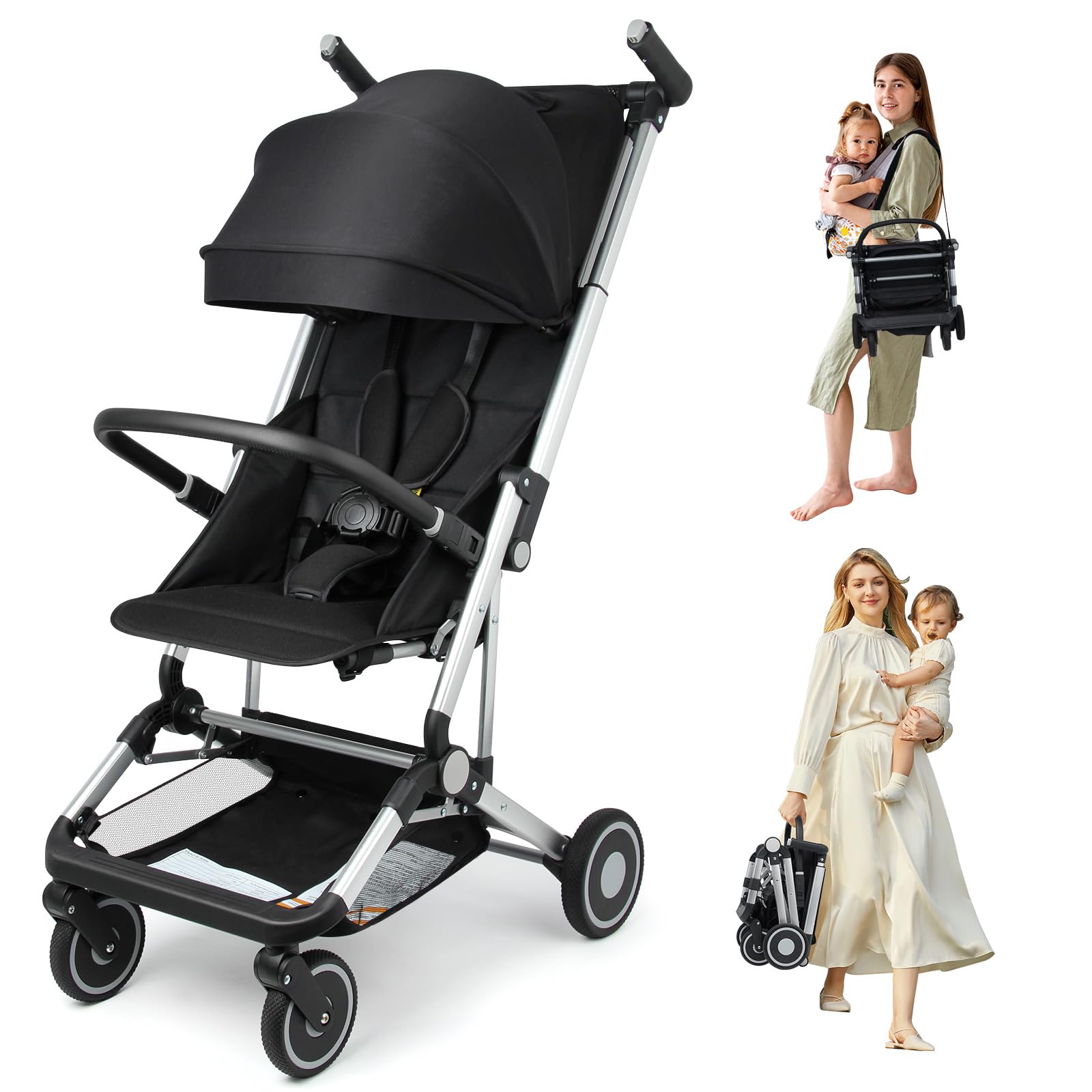 Stroller for Airplane Ultra Compact Umbrella Stroller One-Handed