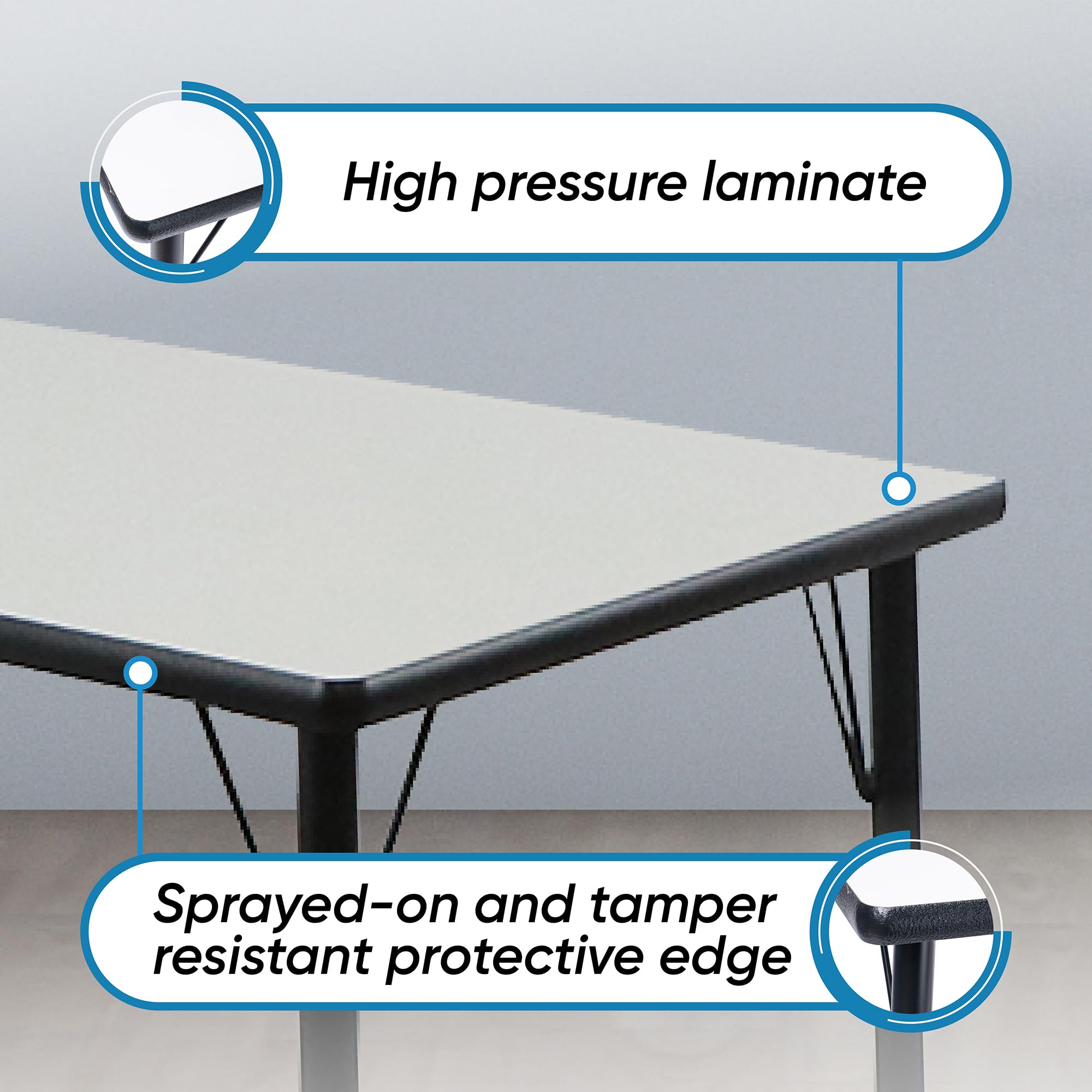 Rectangle Activity Kids Table with Adjustable Height Legs