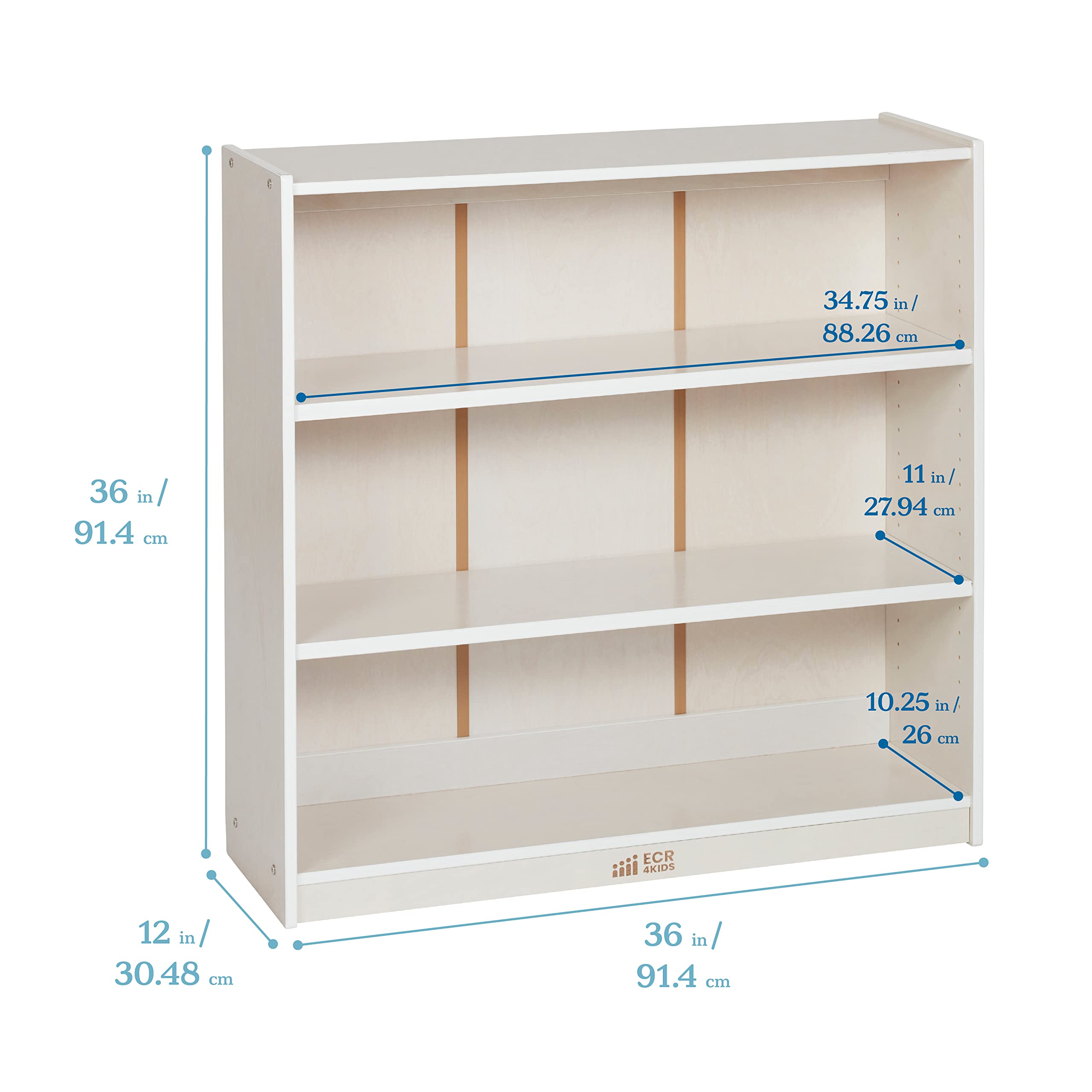 Classic Bookcase, 36in, Adjustable Shelves,