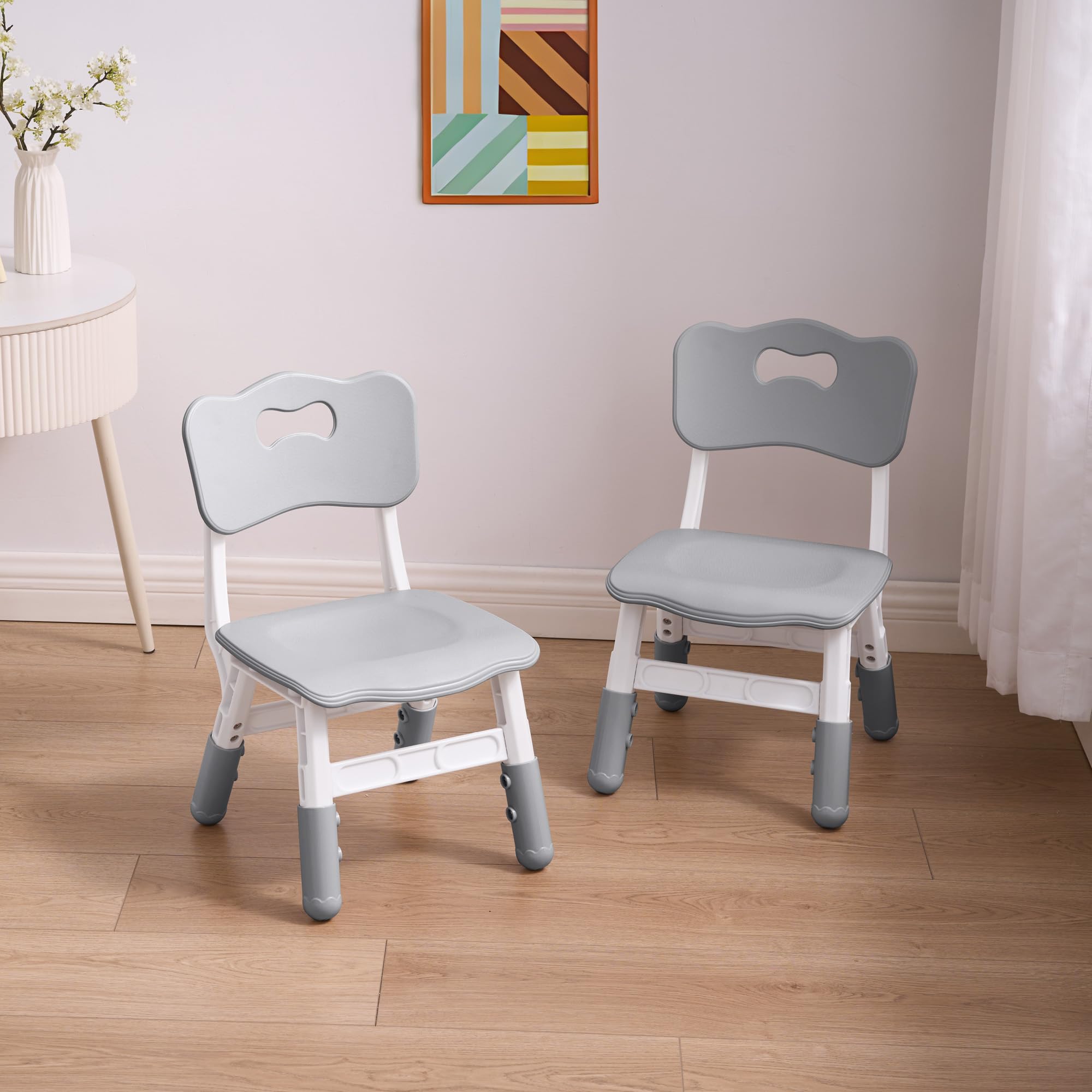 Height Adjustable Kids Chair Set for Ages 2-8