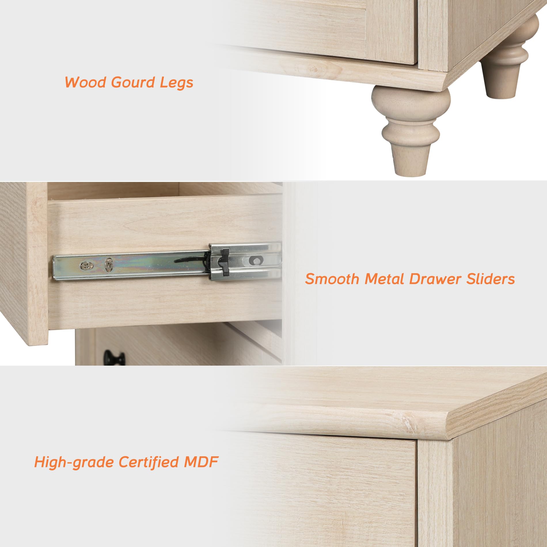 9 Drawer Dresser with Wide Storage