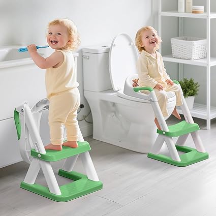 8868 Potty Training Seat with Step Stool - Adjustable Height, Non-Slip