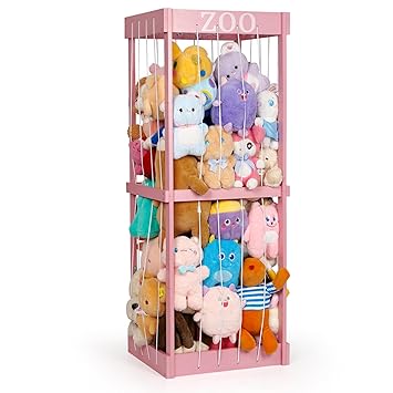 Stuffed Animal Zoo Stuffed Animal Storage Wood Plushie Storage Stuffed
