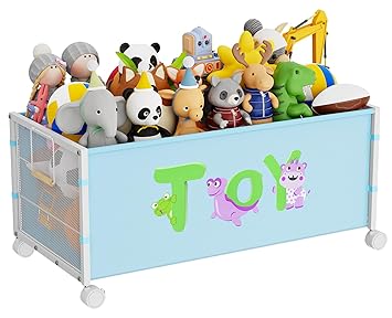 Extra Large Toy Box, 180L Toy Storage Organizer with Wheels