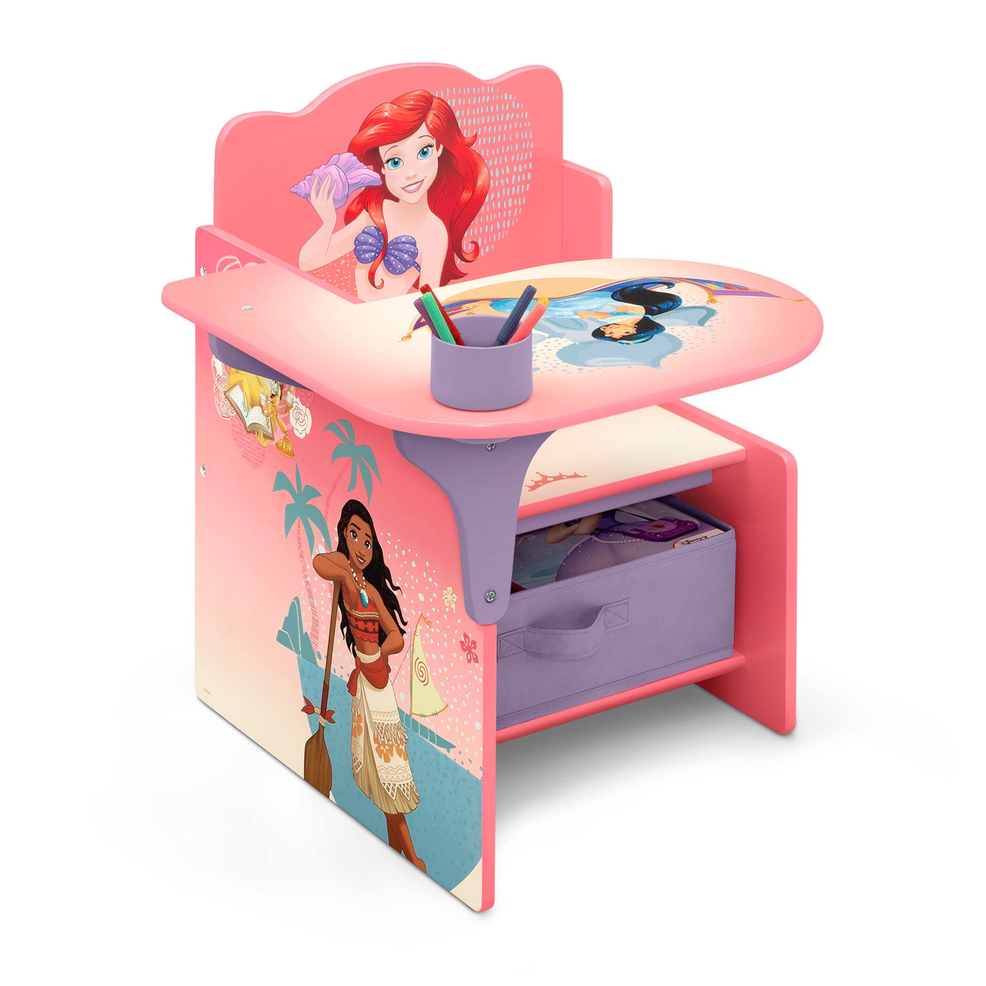 Chair Desk with Storage Bin, Disney Princess