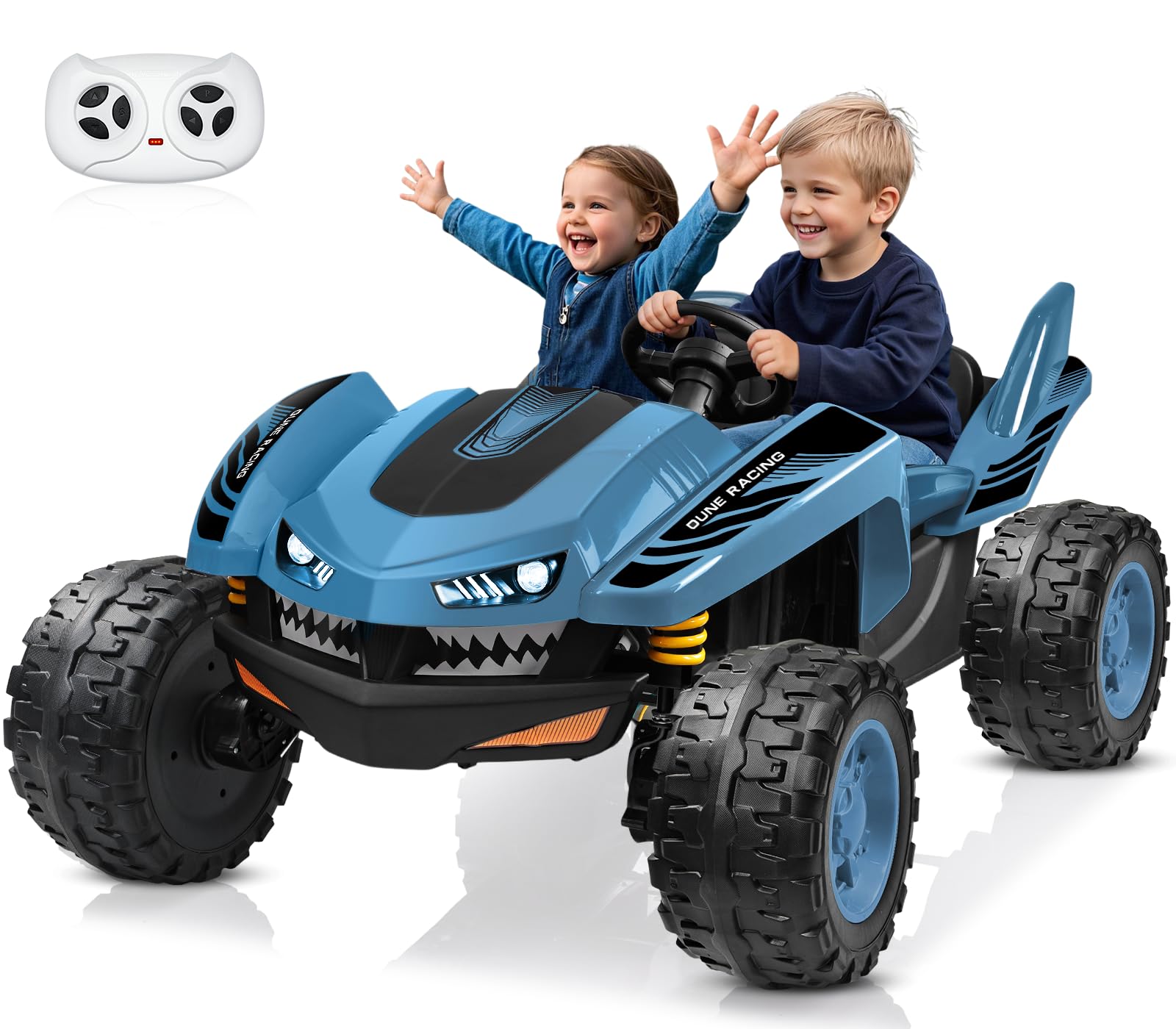 24V Ride on Toy for Big Kids 2 Seater, 4x200W, Max 5.1MPH