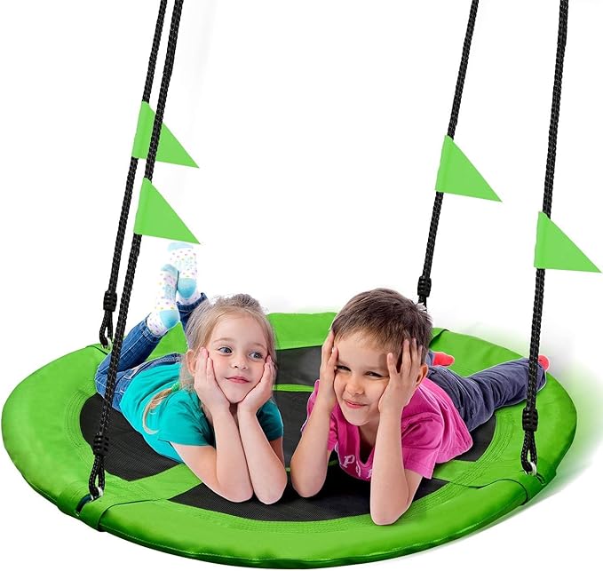 40 Inch Saucer Tree Swing Flying 900lb Weight Capacity 2 Added Hanging Straps