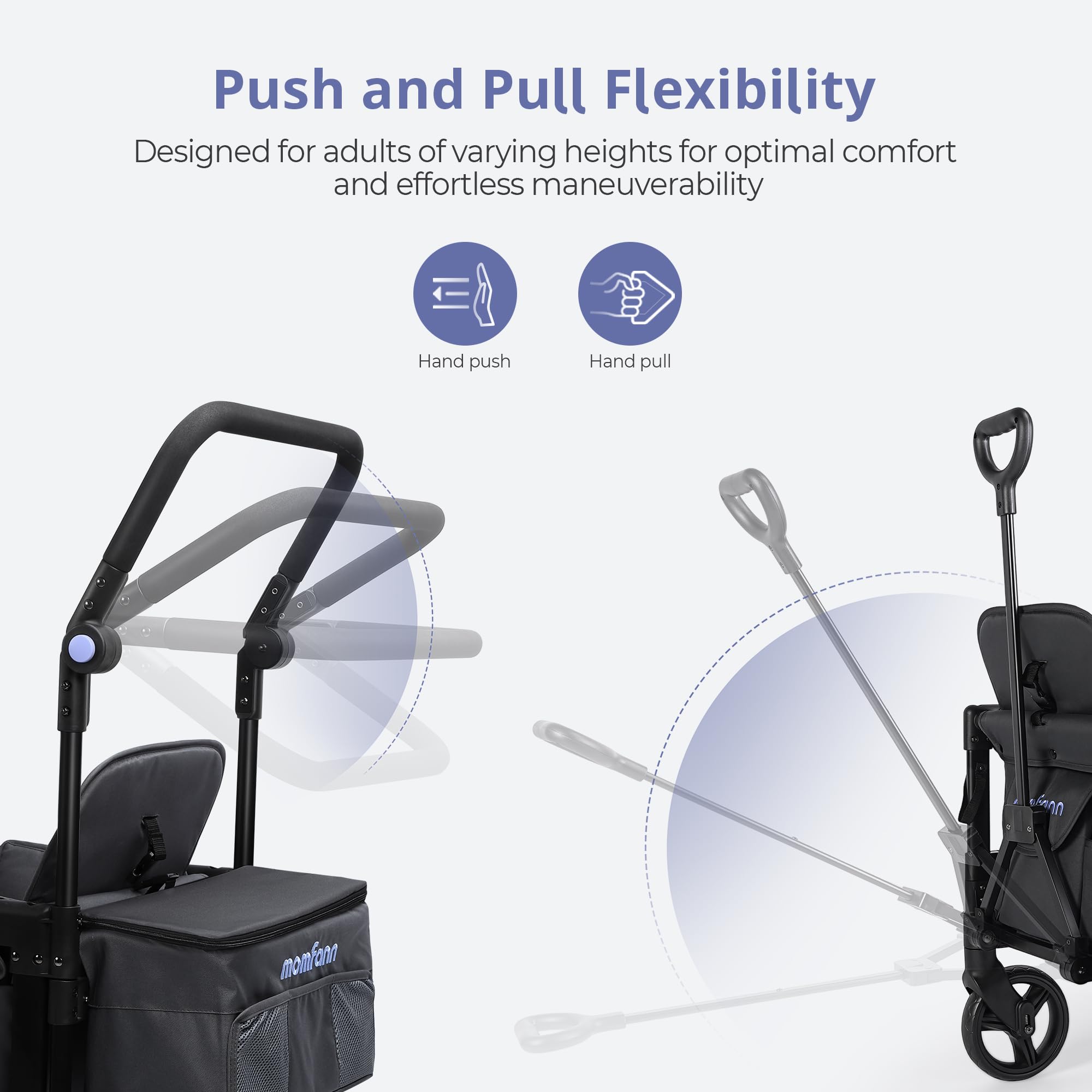 All-Terrain Double Stroller Wagon with UV50+ Canopy