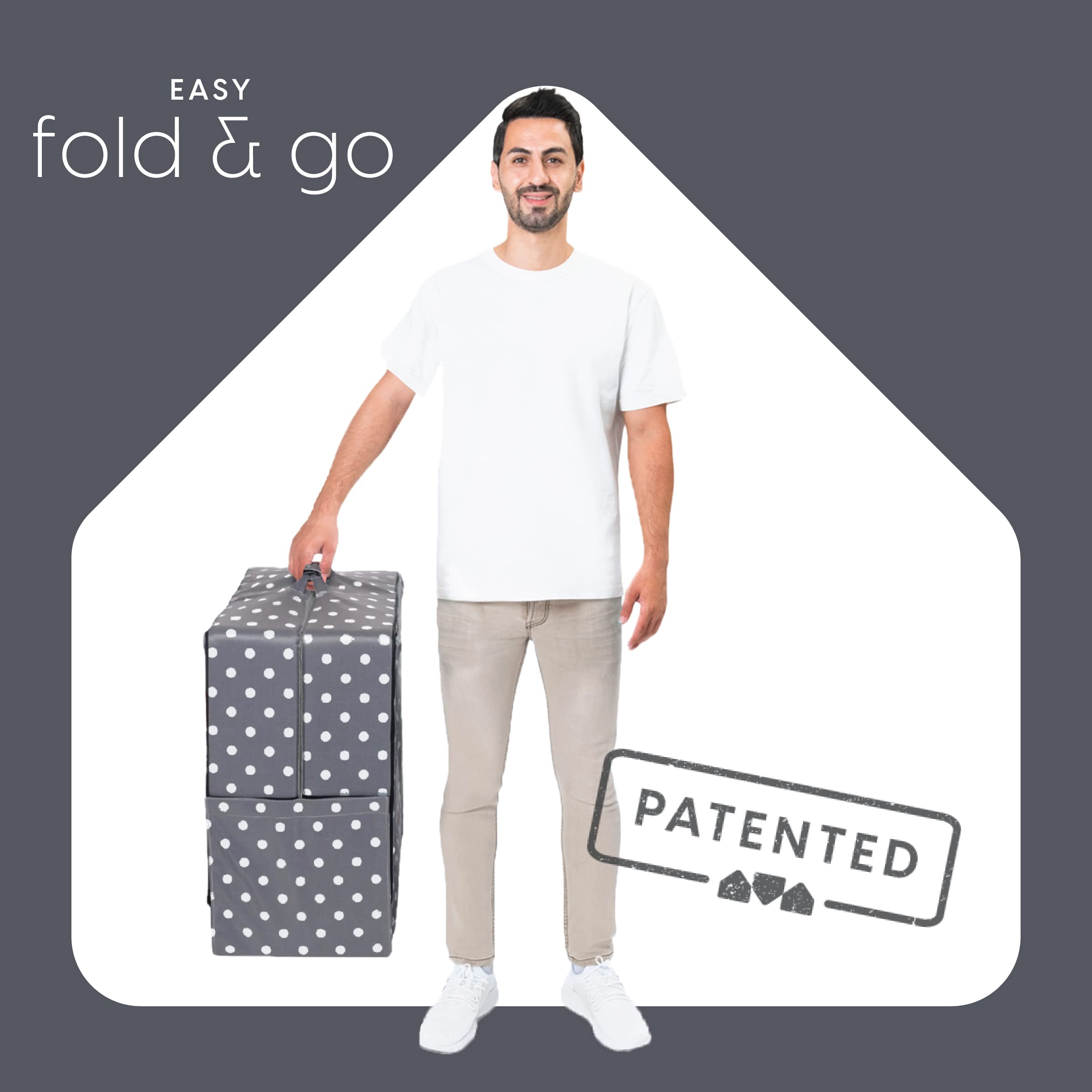 Foldable Toddler Floor Bed with Washable Cover