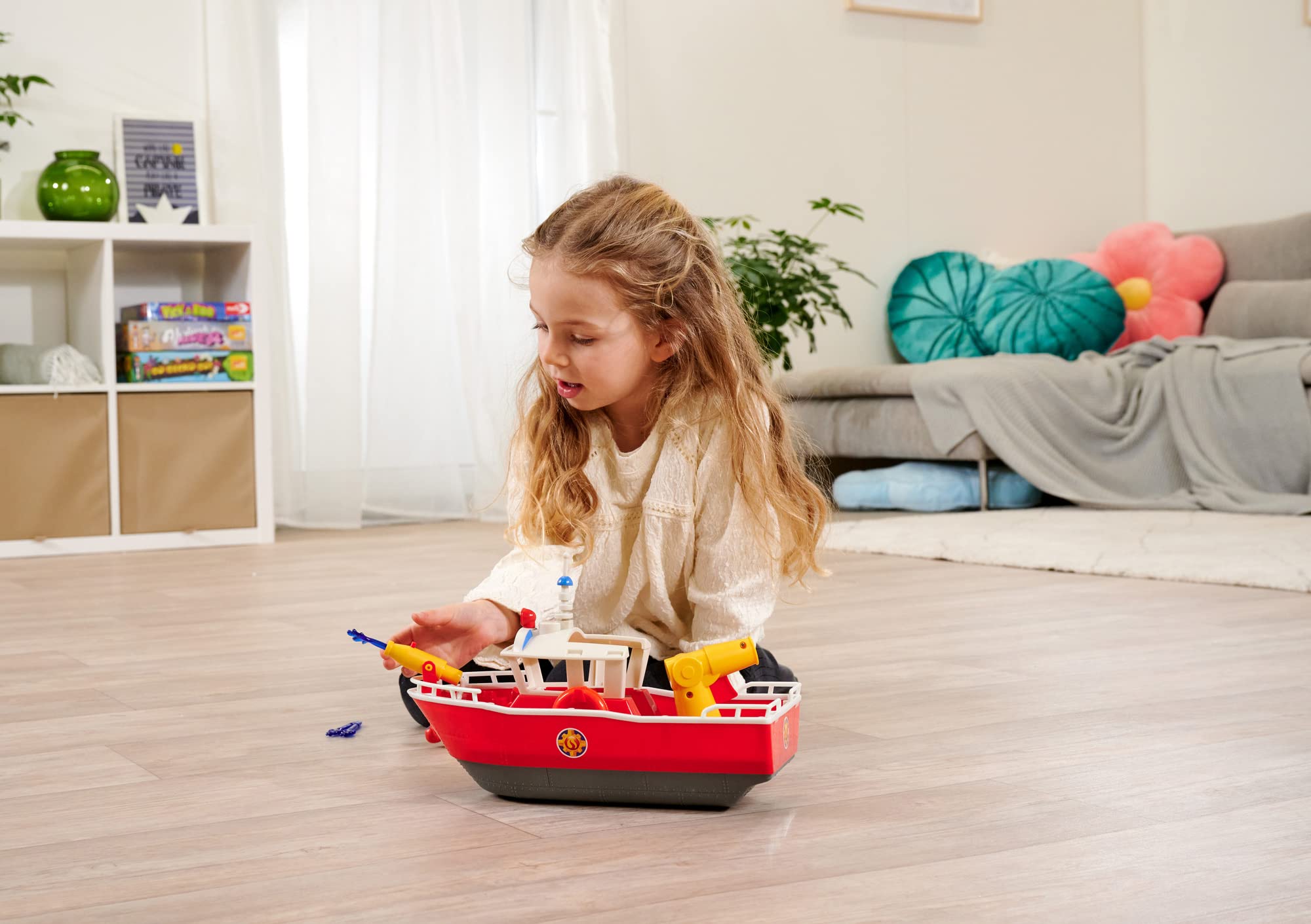 Firefighter Sam Fire Boat Titan 32 cm Floating Toy Boat, from 3 Years