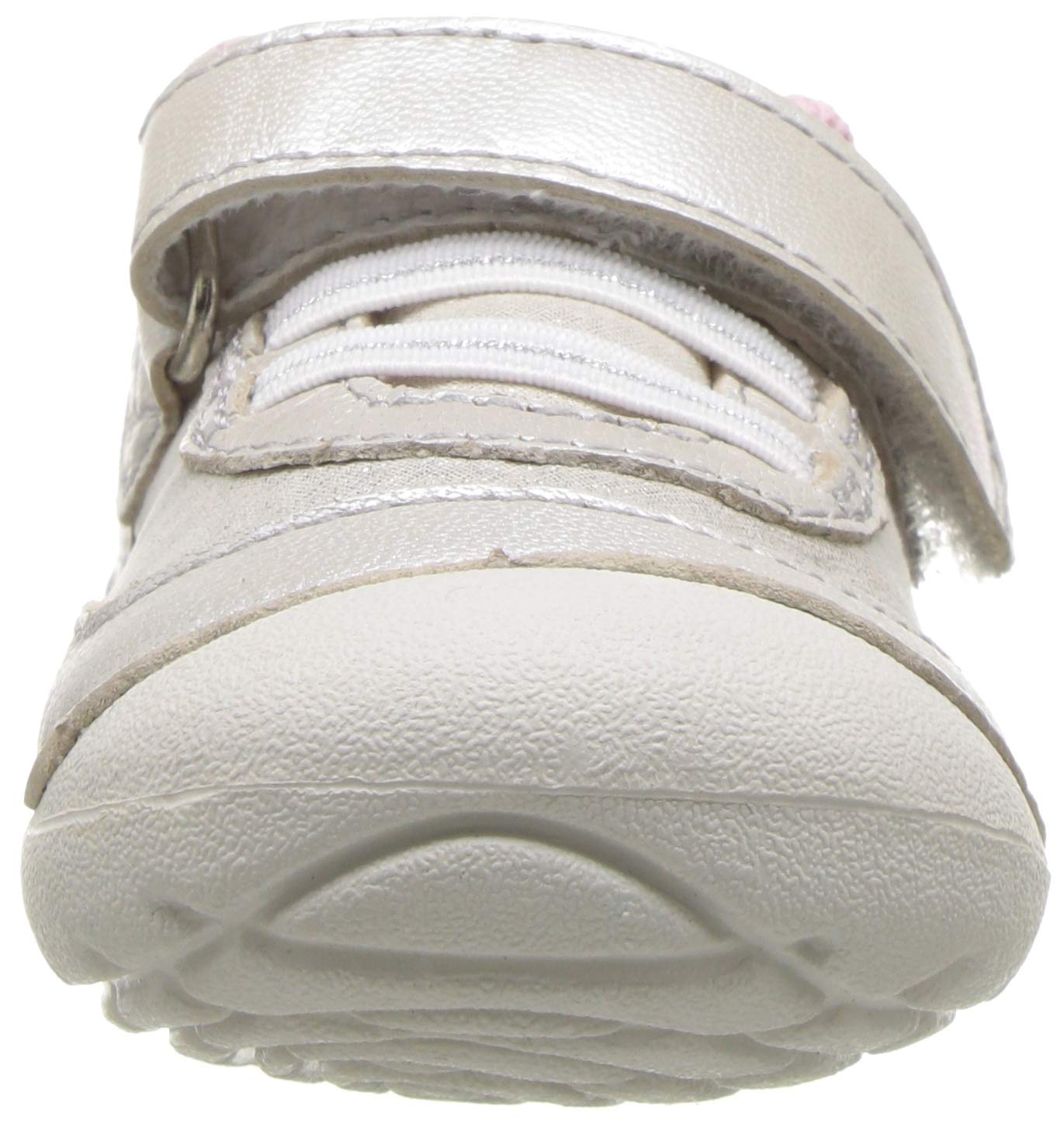 Stride Rite baby girls Soft Motion Jazzy Sneaker, Champagne, 3.5 Infant US