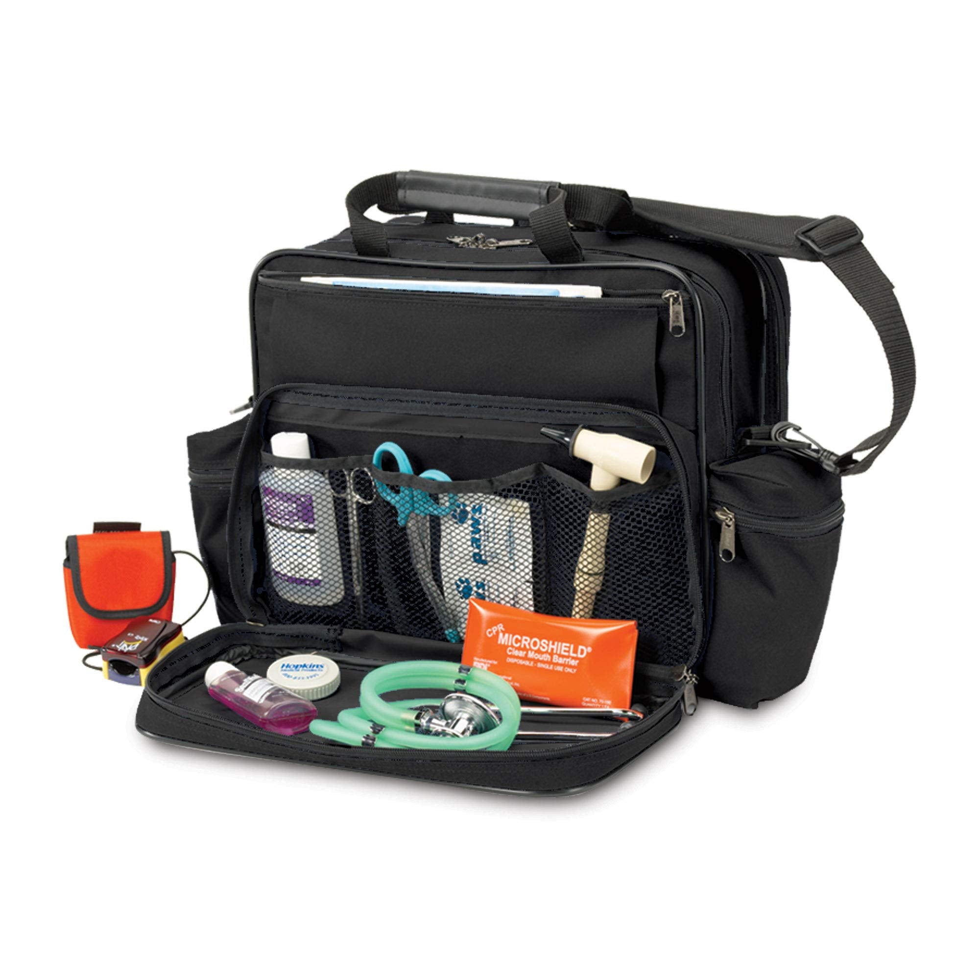 Home Health Shoulder Bag, 600D Waterproof Exterior, Large Storage Compartments