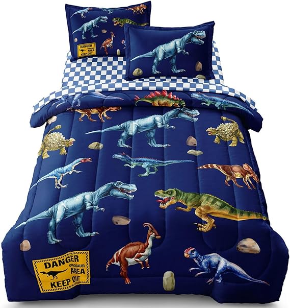 Twin Size Bed in A Bag 5 Pieces Gaming Bedding Set for Boys