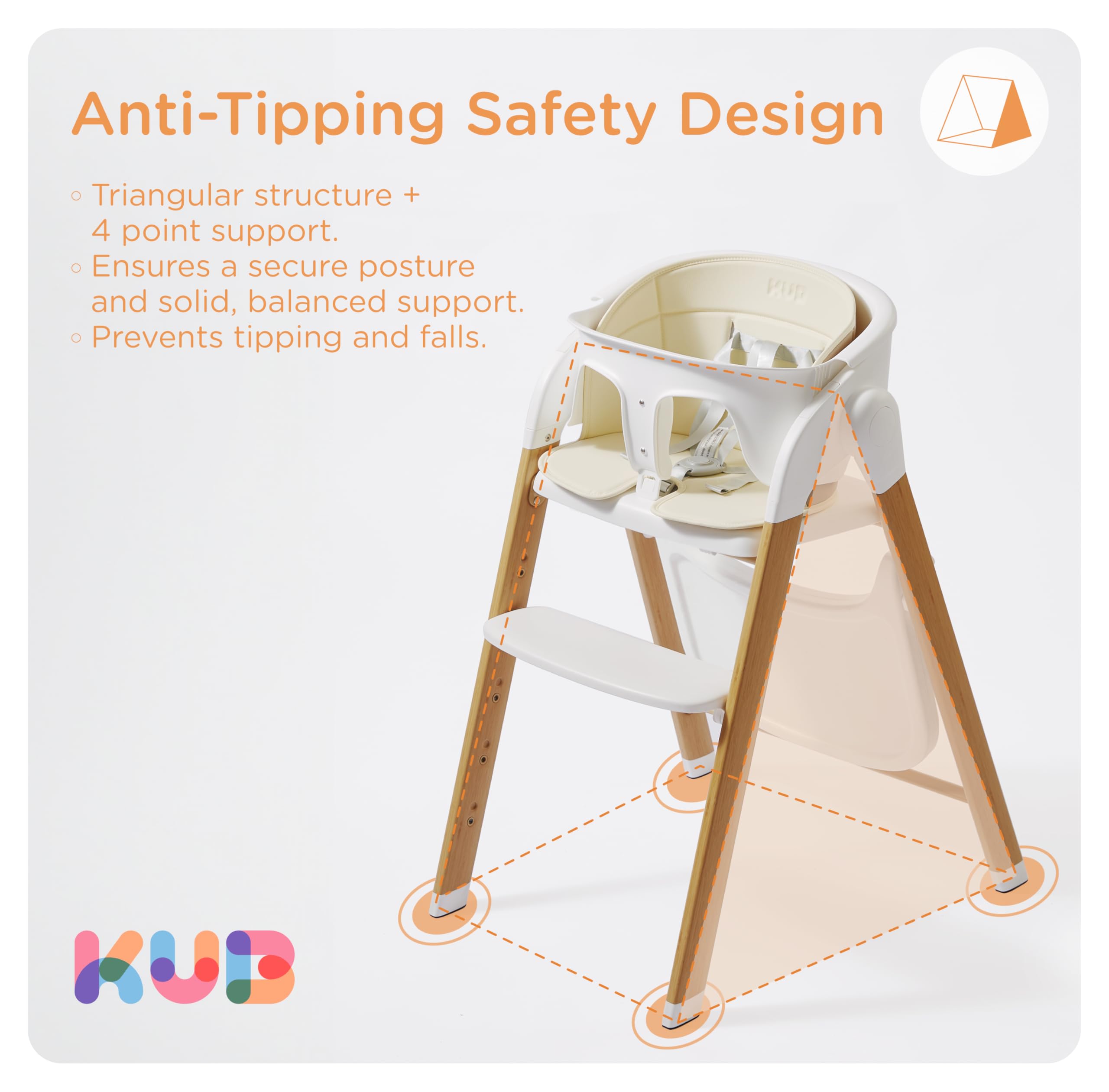 High Chair for Babies and Toddlers Adjustable Foldable Convertible 5 Point Harness Easy