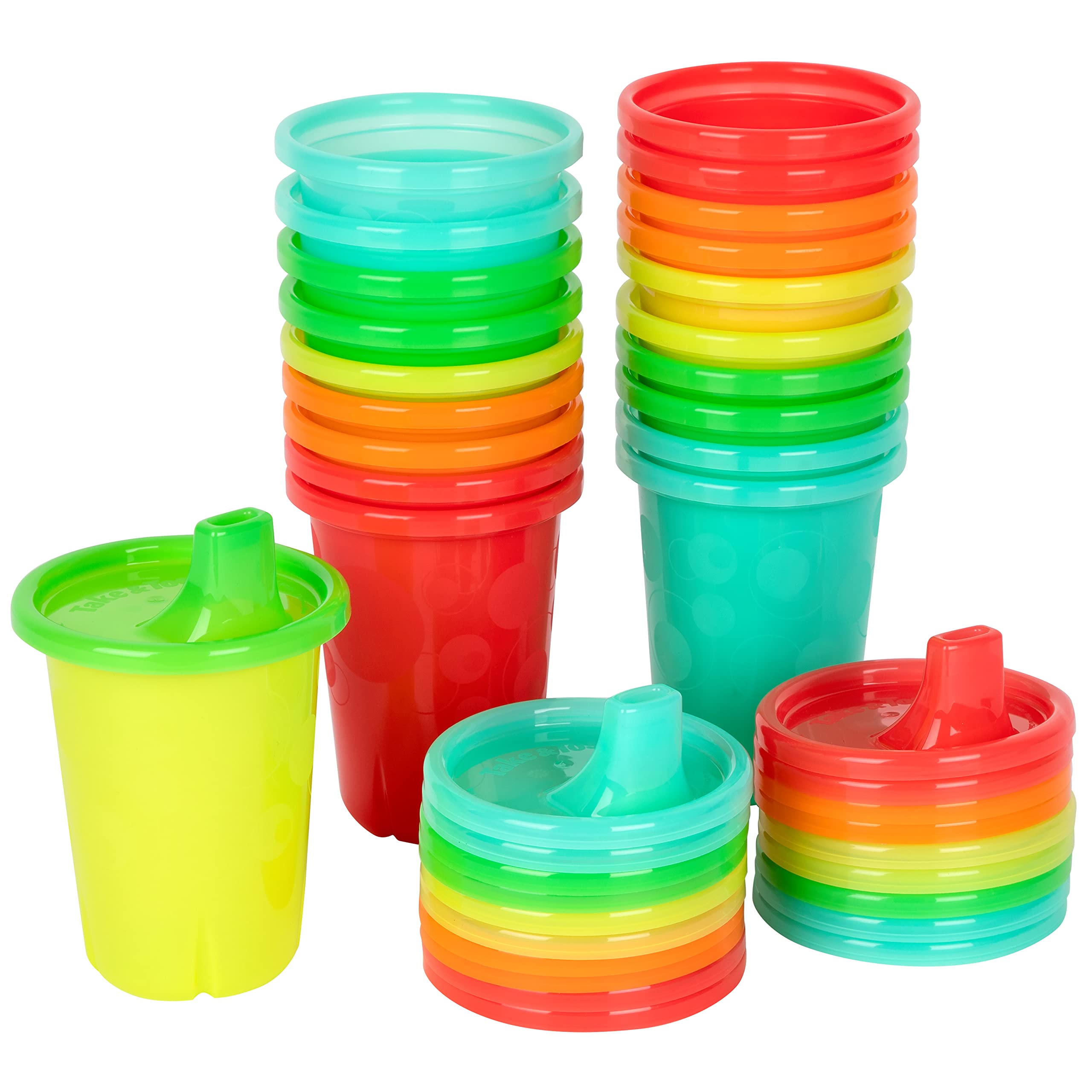 Years Take & Toss Spill Proof Sippy Cups - Rainbow Party Pack