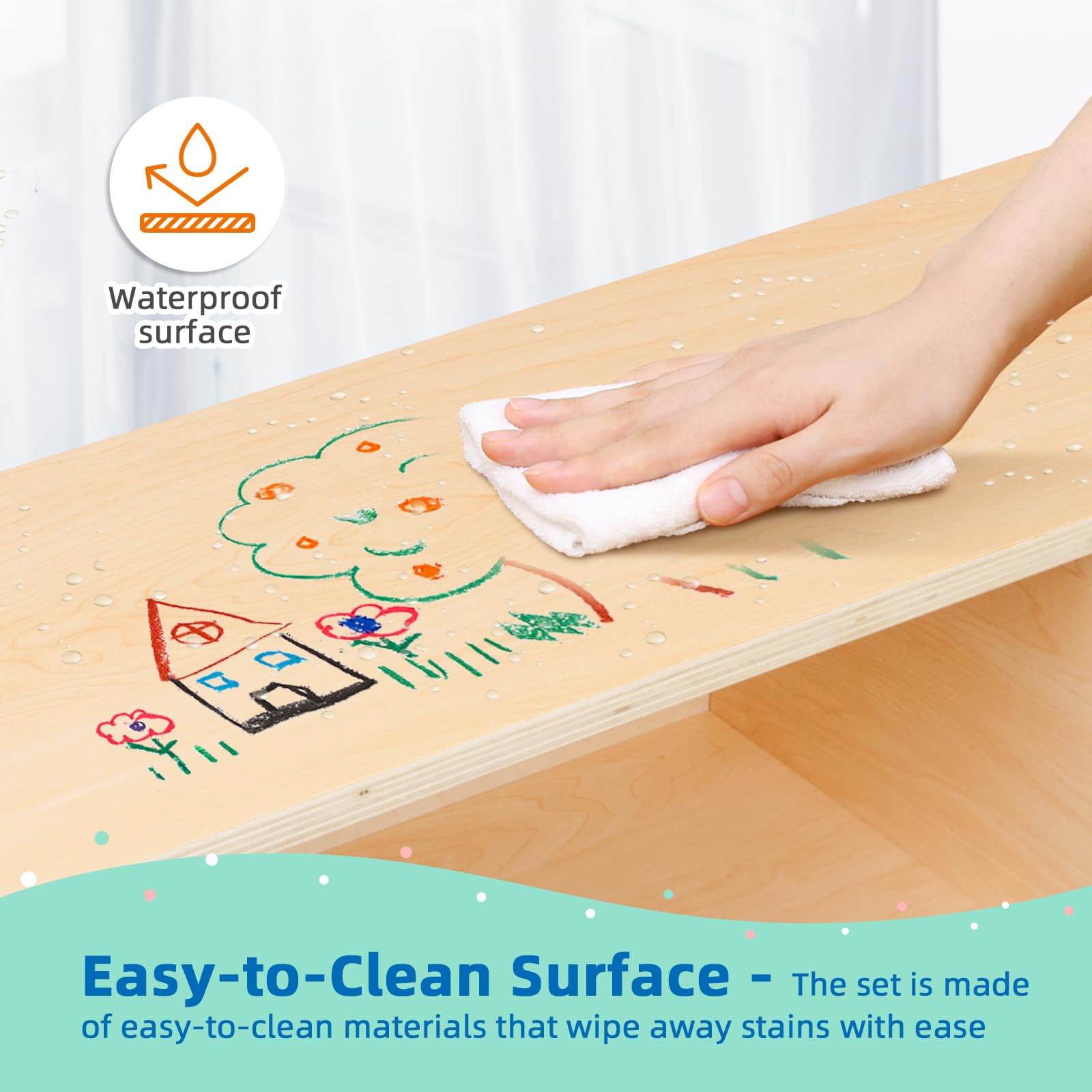 Montessori Wooden Storage Shelf for Kids