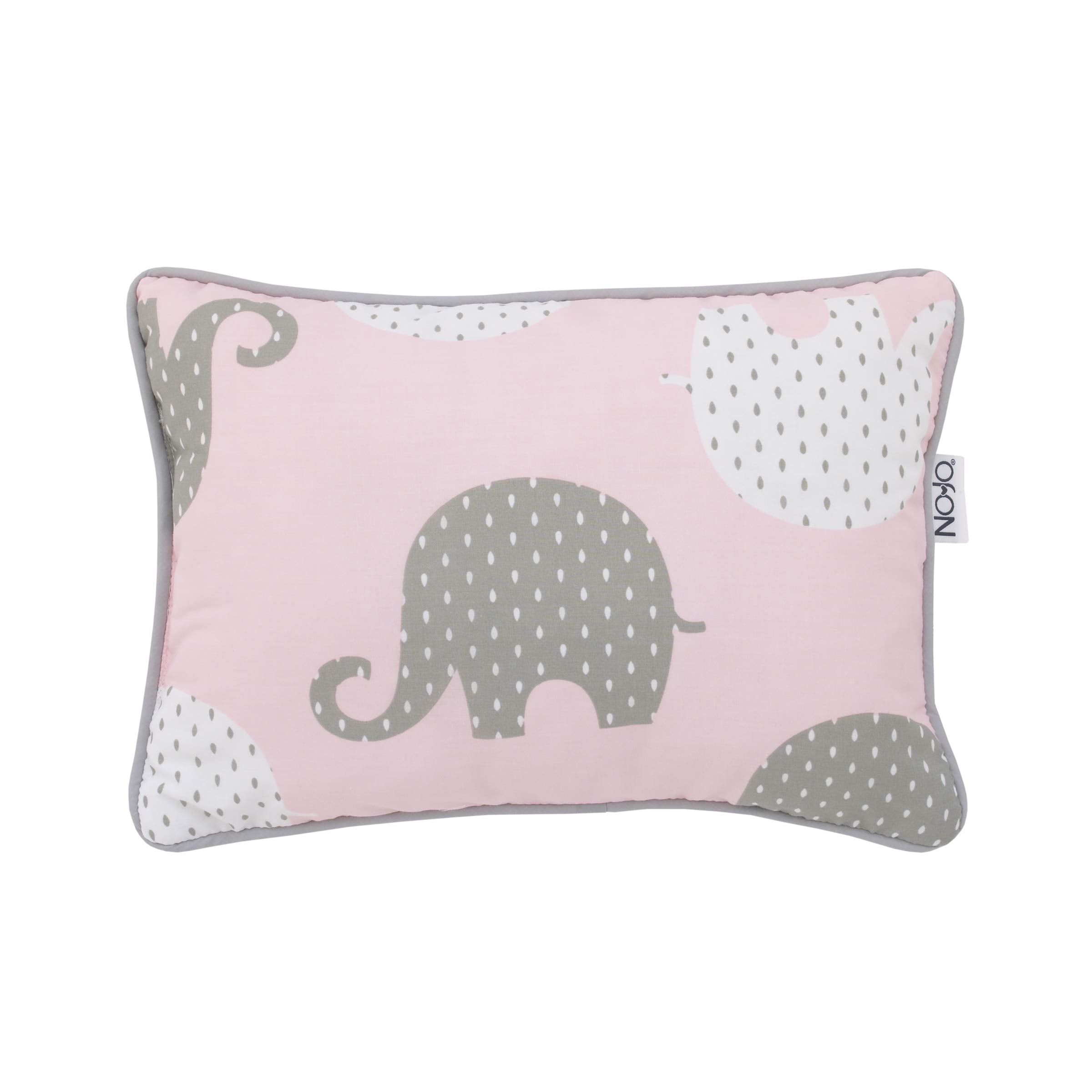 Pink Grey Elephant 8-Piece Crib Bedding Set - Complete Nursery Collection