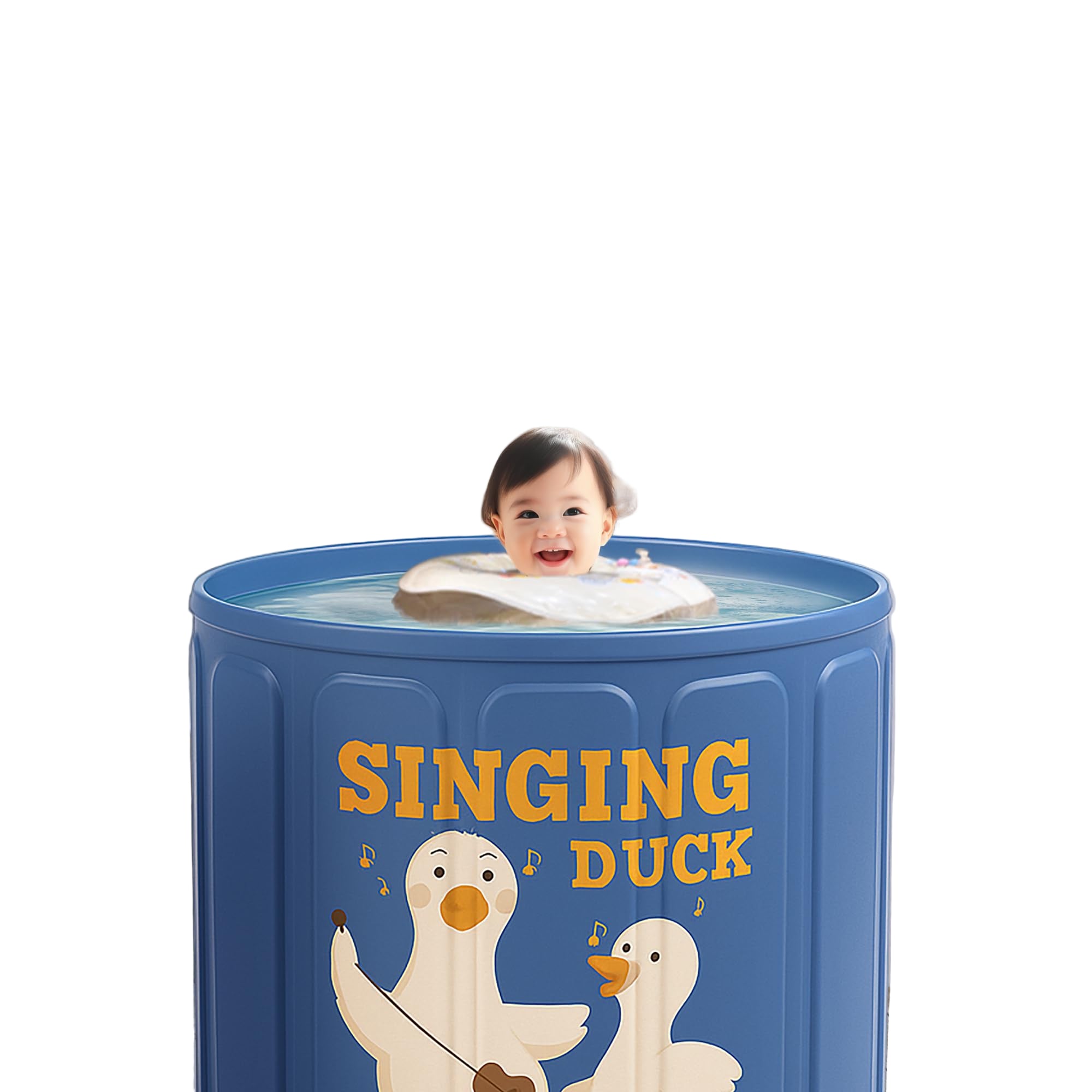 Basic Foldable Portable Bathtub for Kids & Women – 60-Gal Capacity
