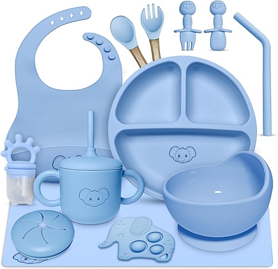 Baby Feeding Set - Baby Led Weaning Supplies with Sippy Cup