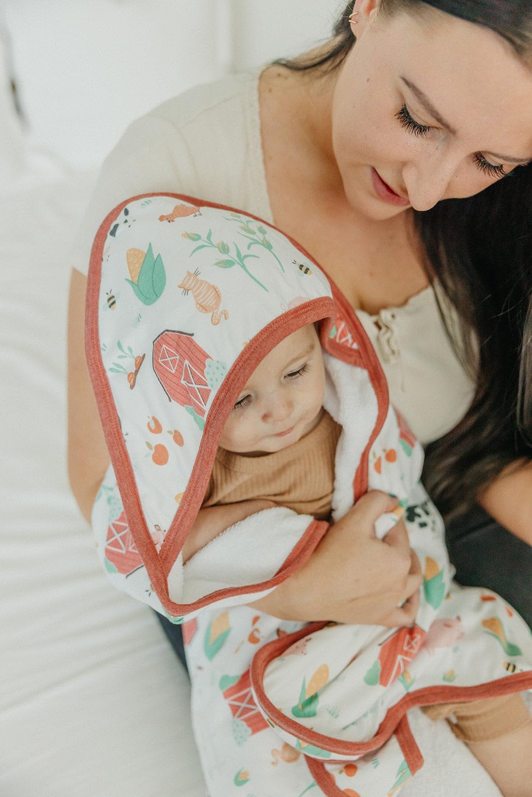 Pearl Hooded Bath Towels Premium Knit/Terry Cloth Baby Towels