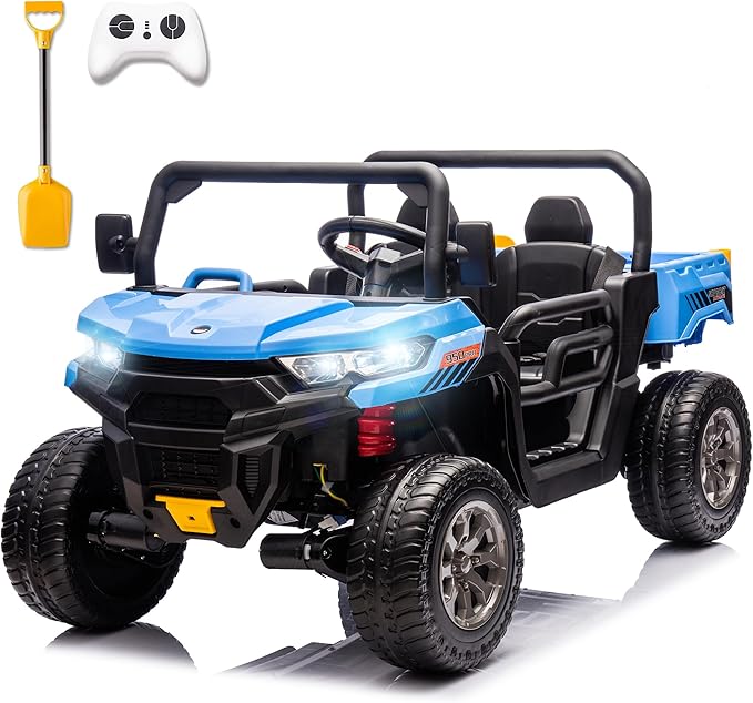 24V Ride On Toys for Big Kids 2 Seater Battery Powered Ride On Dump Truck