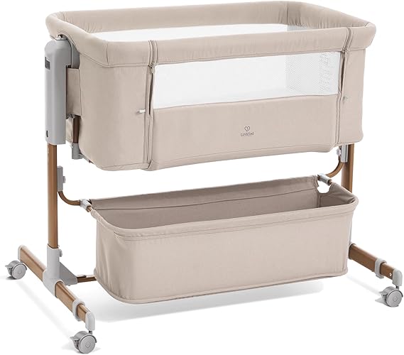 Rocking Bassinet, Bedside Bassinet, 6-Height Adjustable, Bassinet