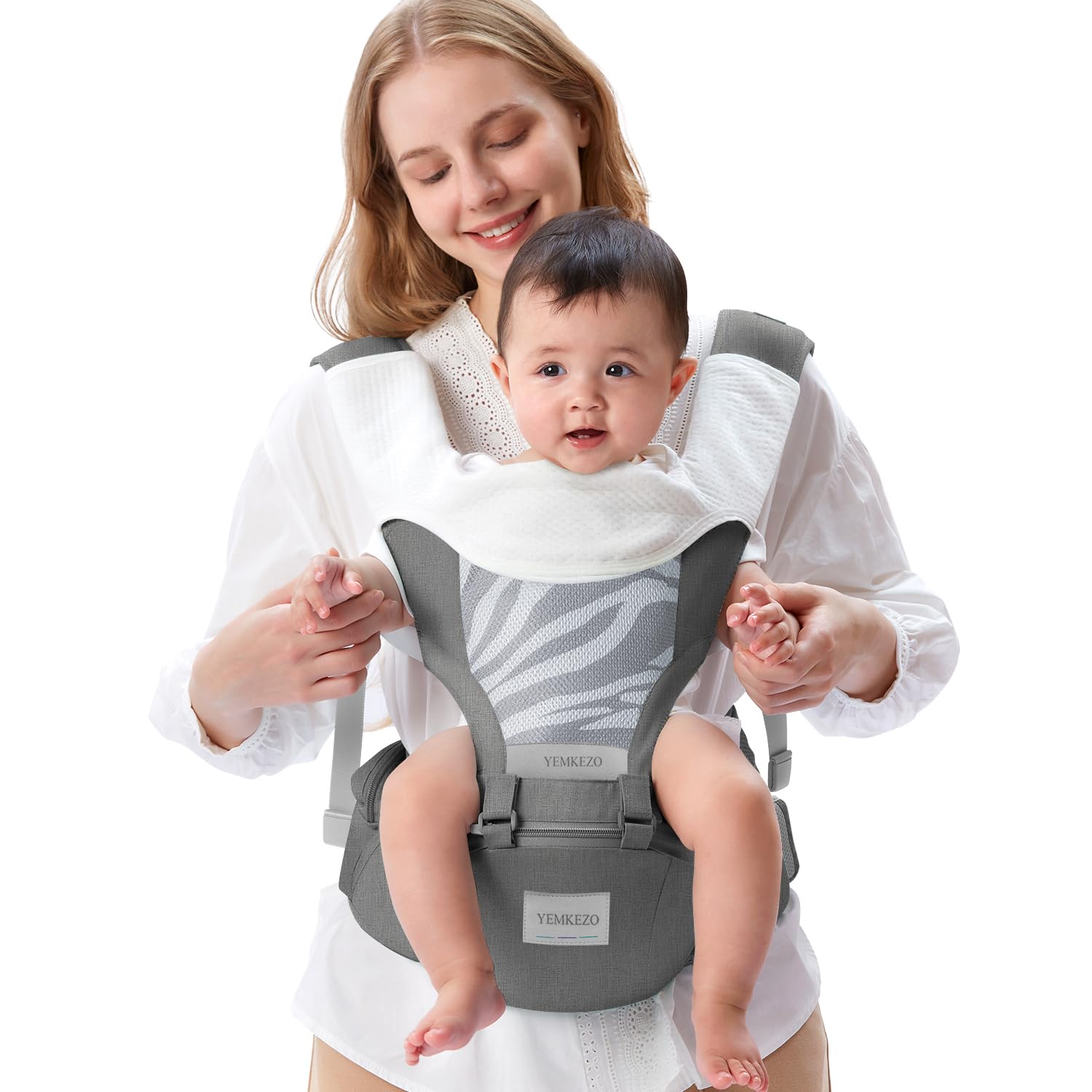Baby Carrier Newborn to Toddler with Hip Seat, Multifunction Baby Hip