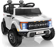 24V Kids Ride On Truck, Licensed Ford F-150 Raptor 2 Seater Electric Car w/Remote