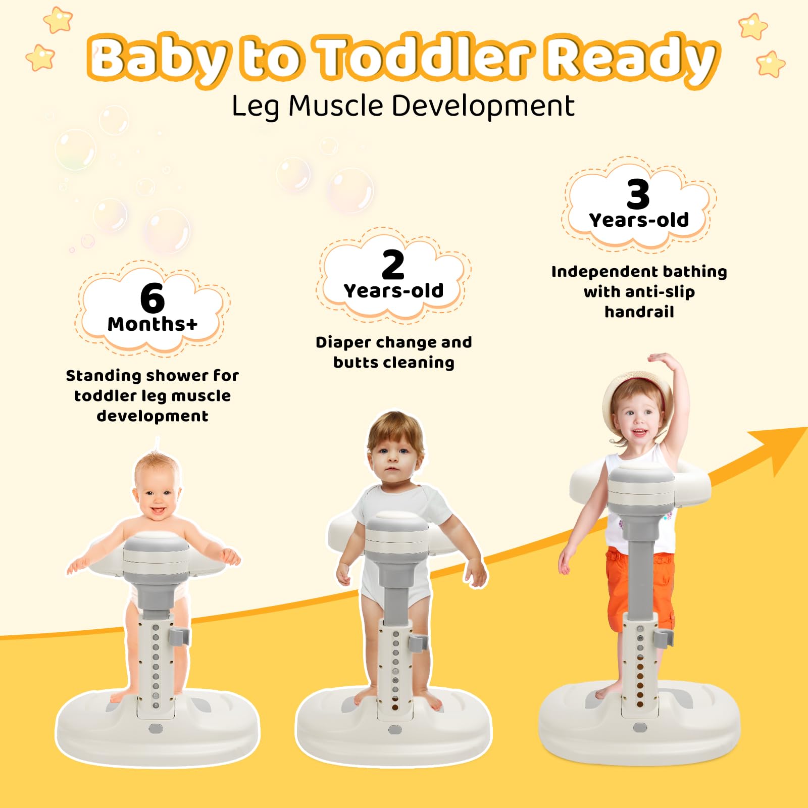 Foldable Baby Shower Stand with Seat
