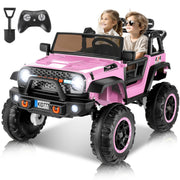 24 Volt Ride On Car with Remote Control, 2WD/4WD Switchable 2 Seater