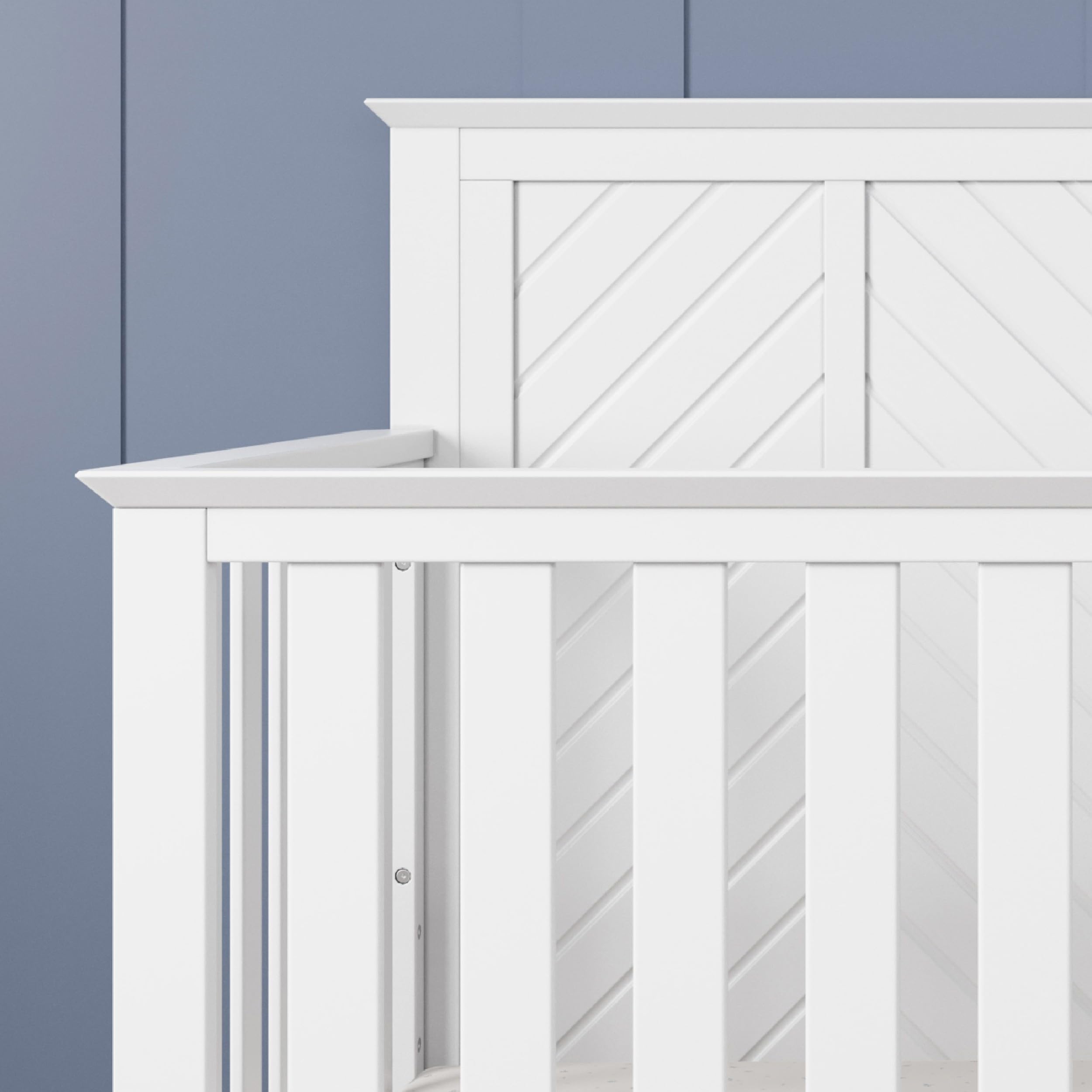 4-in-1 Convertible Crib and Dresser Nursery Set