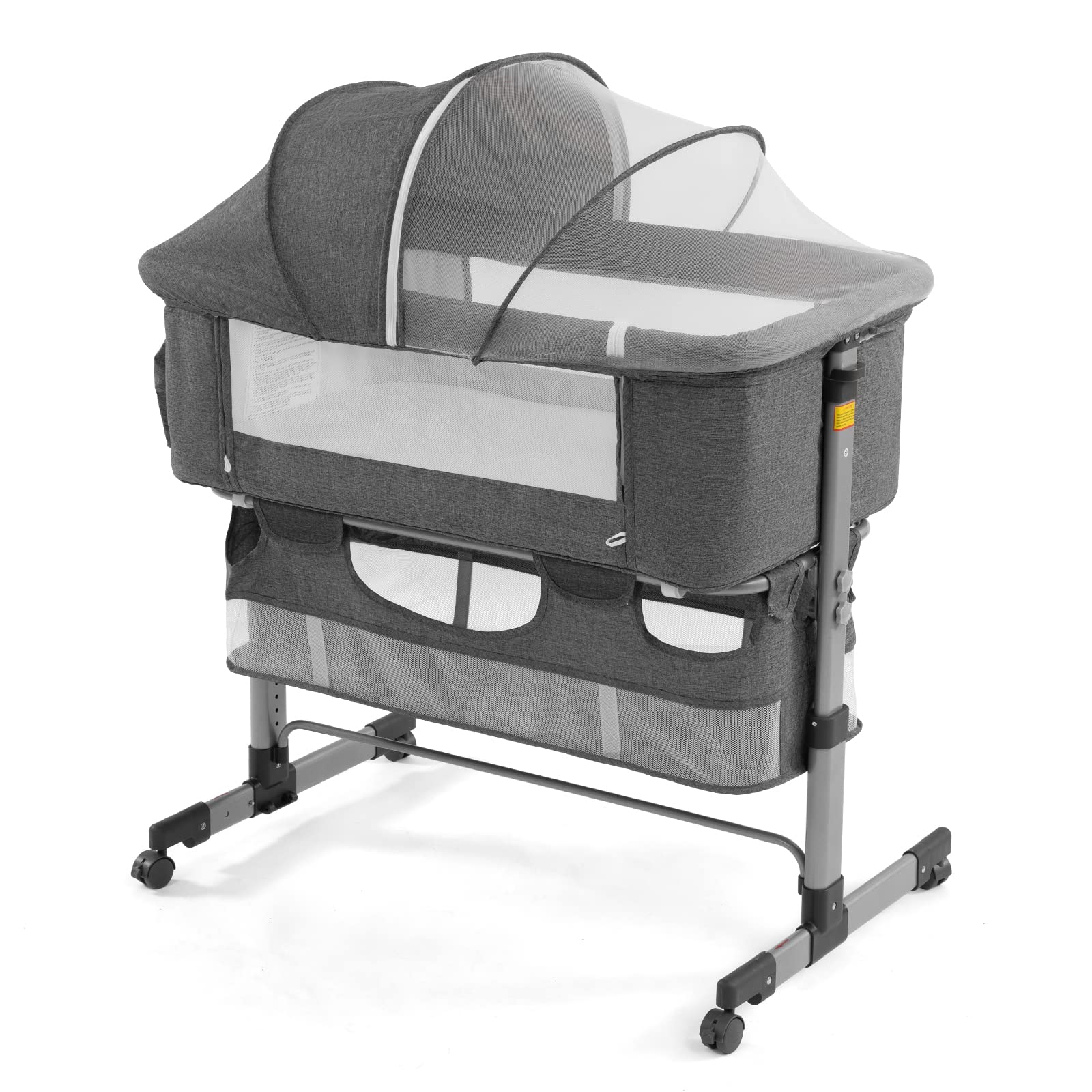 Bedside Sleeper Baby Bassinet 3-in-1 Adjustable Portable Crib
