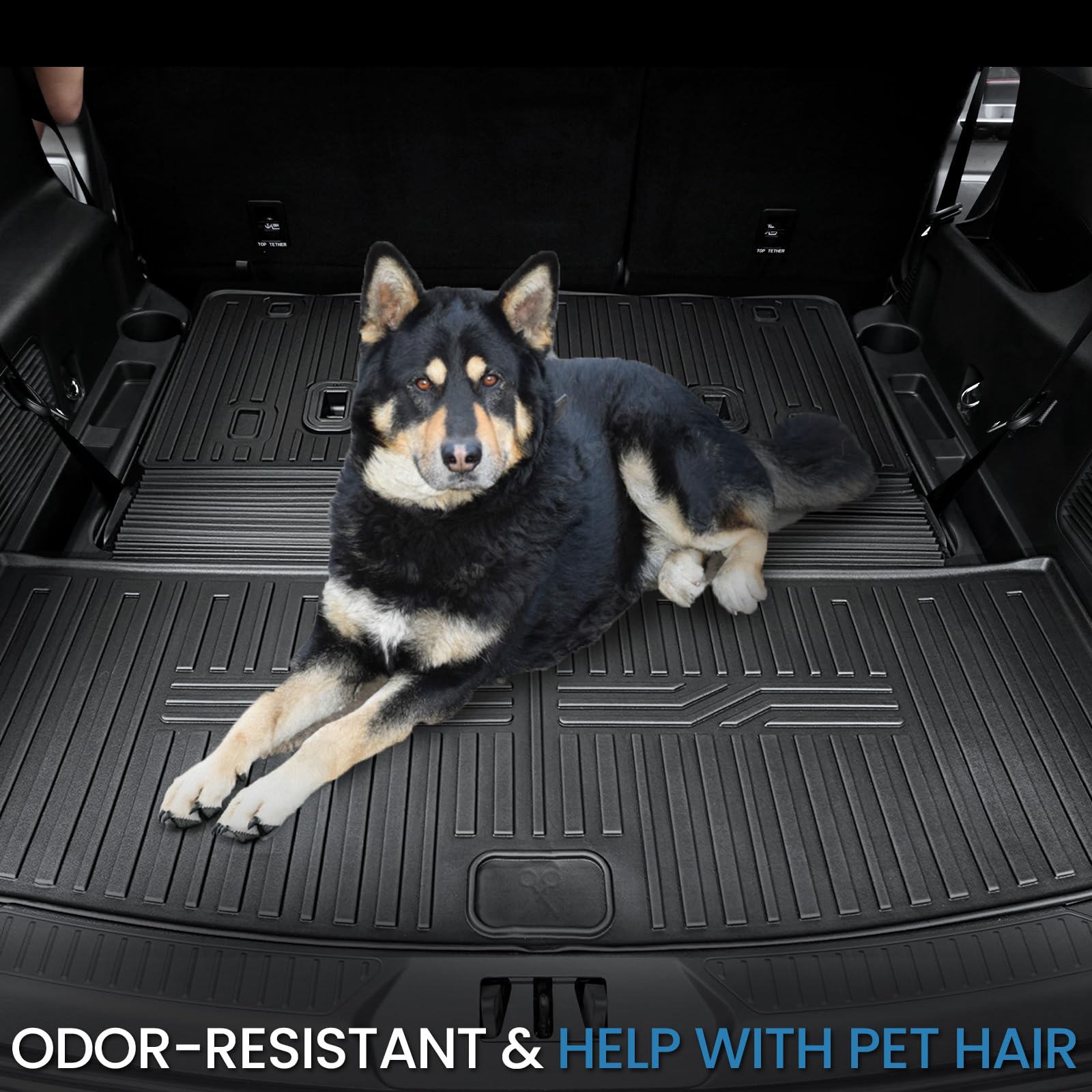 Ford Explorer Floor Mats with Cargo Liner and Backrest Mat