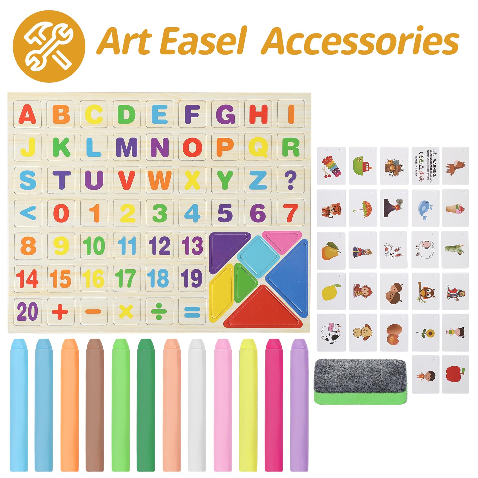 4-in-1 Double-Sided Tabletop Art Easel for Kids