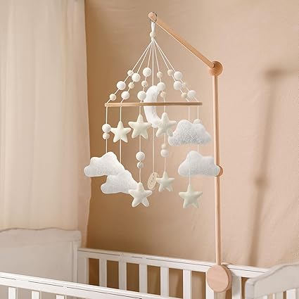Cloud Mobile for Crib - A Handmade Gender Neutral Cloud Crib Mobile