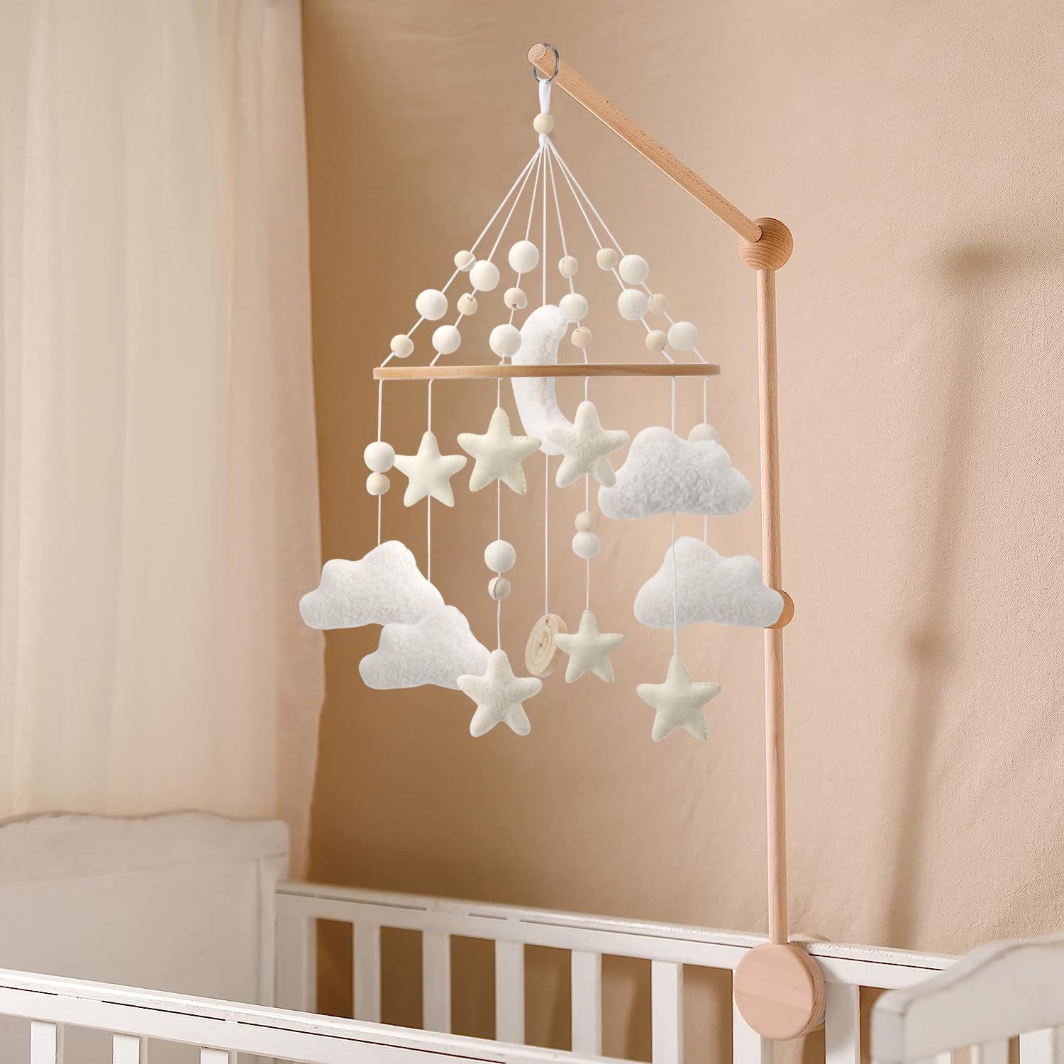 Cloud Mobile for Crib - A Handmade Gender Neutral Cloud Crib Mobile