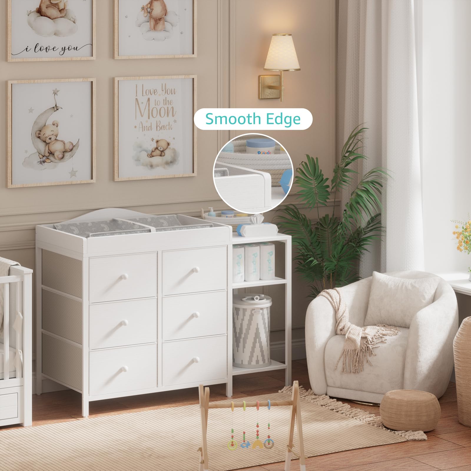Baby Dresser with Changing Table Top