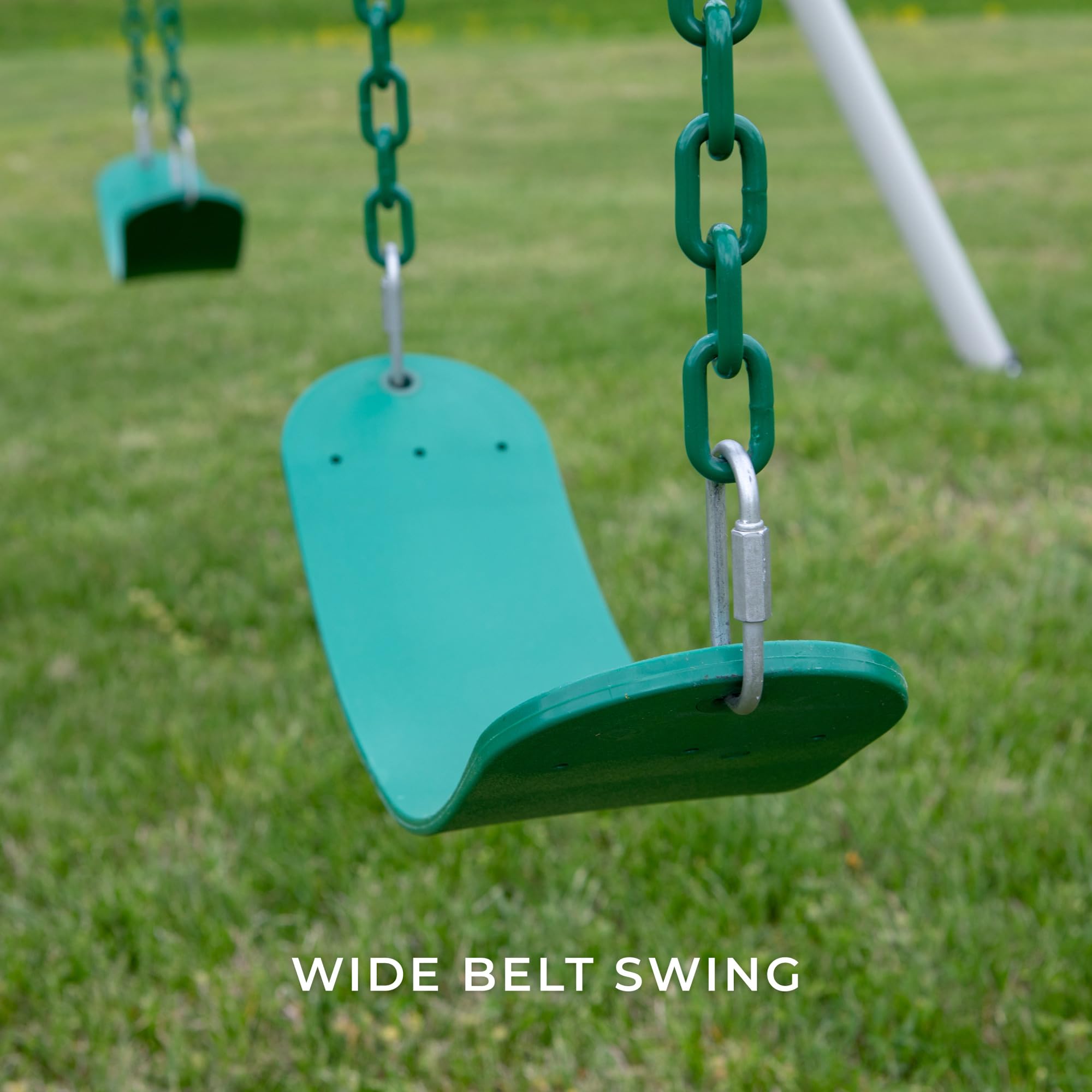 Galvanized Steel A-Frame Swing Set with Trapeze Bar