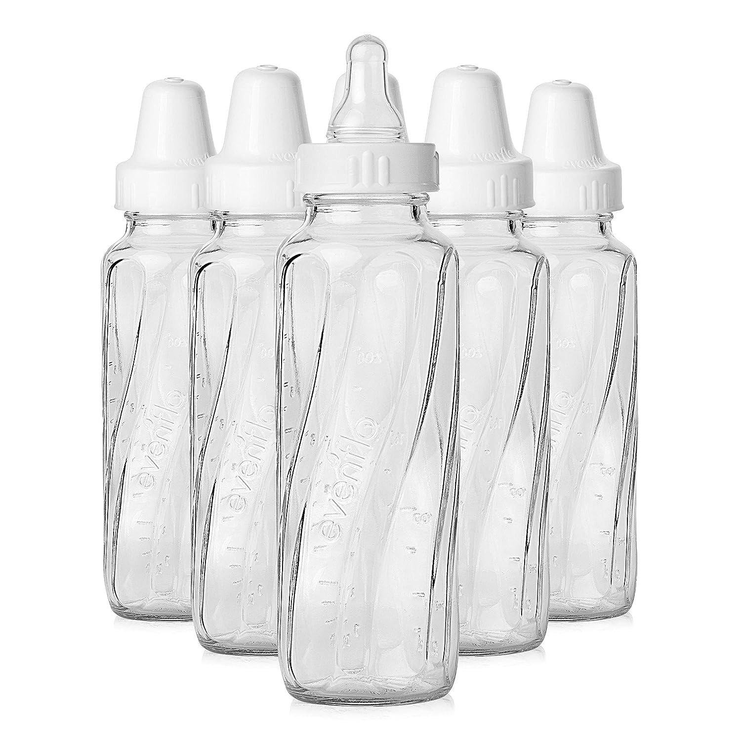 Classic Glass Bottle, Twist Bottles, 8 Oz, 1-Pack of 6 Bottles