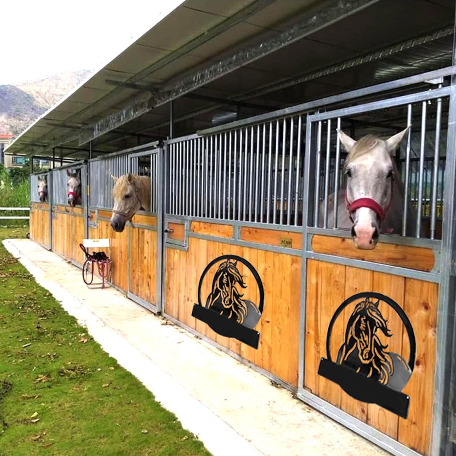 Farm Horse for Head Decor Epoxy Resin Farm Animal Horse for Head Pendant Horse Number