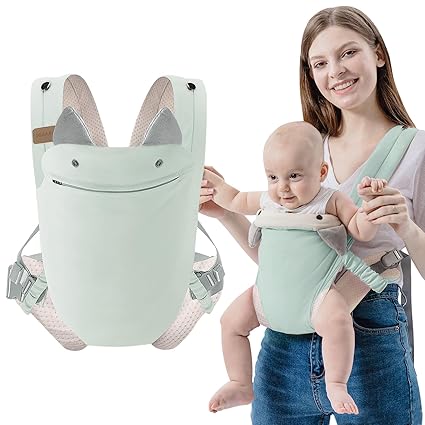 Baby Carrier Newborn to Toddler, Ergonomic Infant Carrier, Breathable Mesh Baby