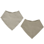 Merino Wool Baby Bibs - Highly Absorbent Bandana Bib with Cotton Outer Layer