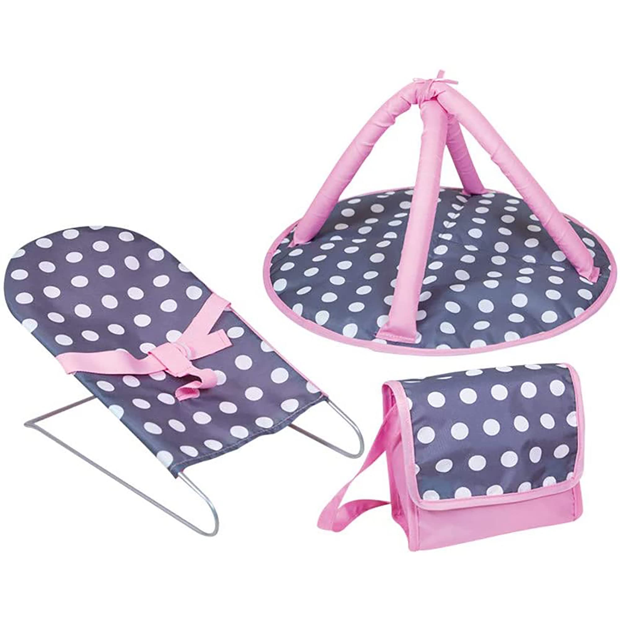 5 Piece Doll Nursery Playset with Accessories